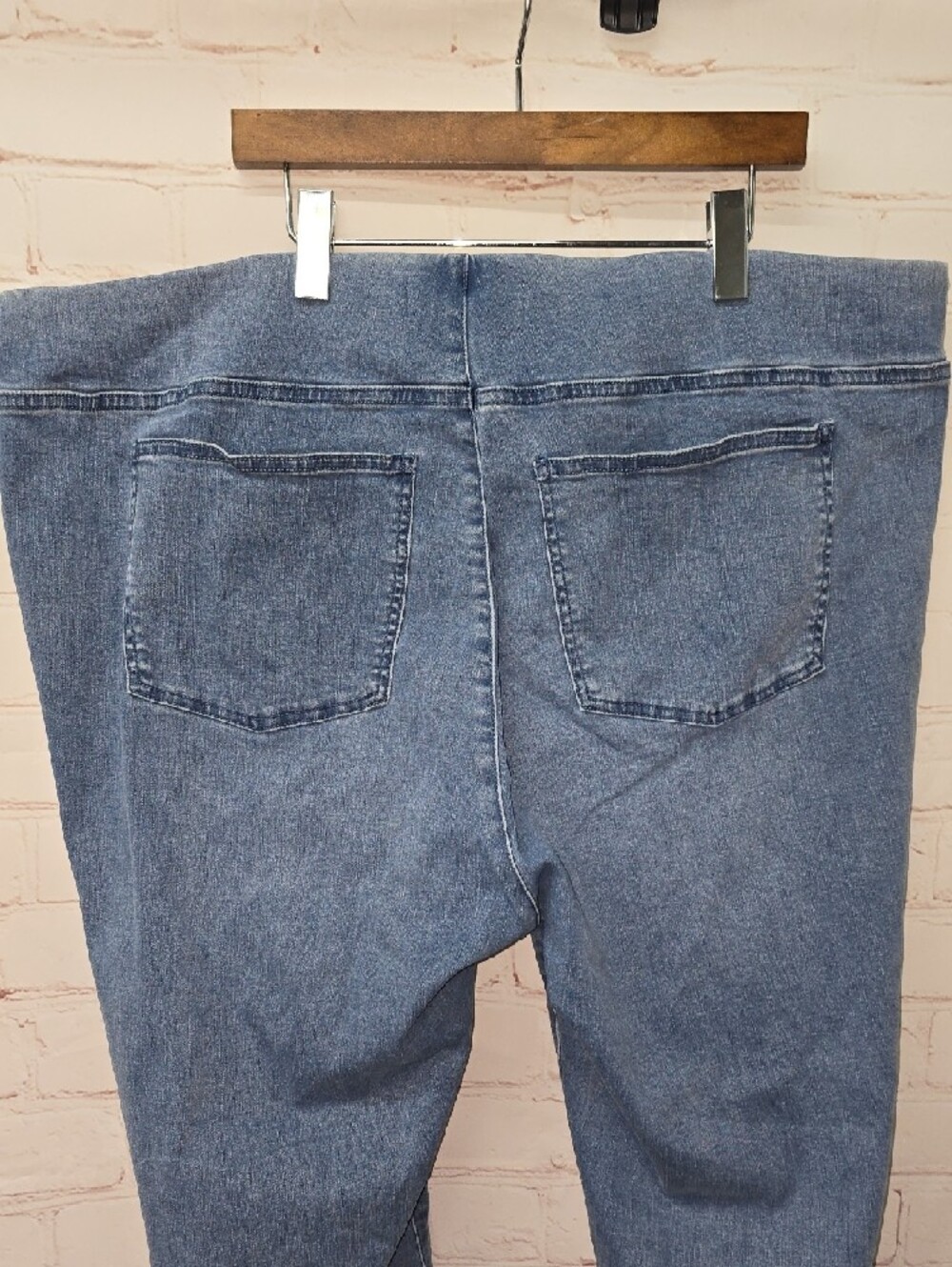 Soft Surroundings Light Blue Wide Leg Jeans - Picture 5 of 12